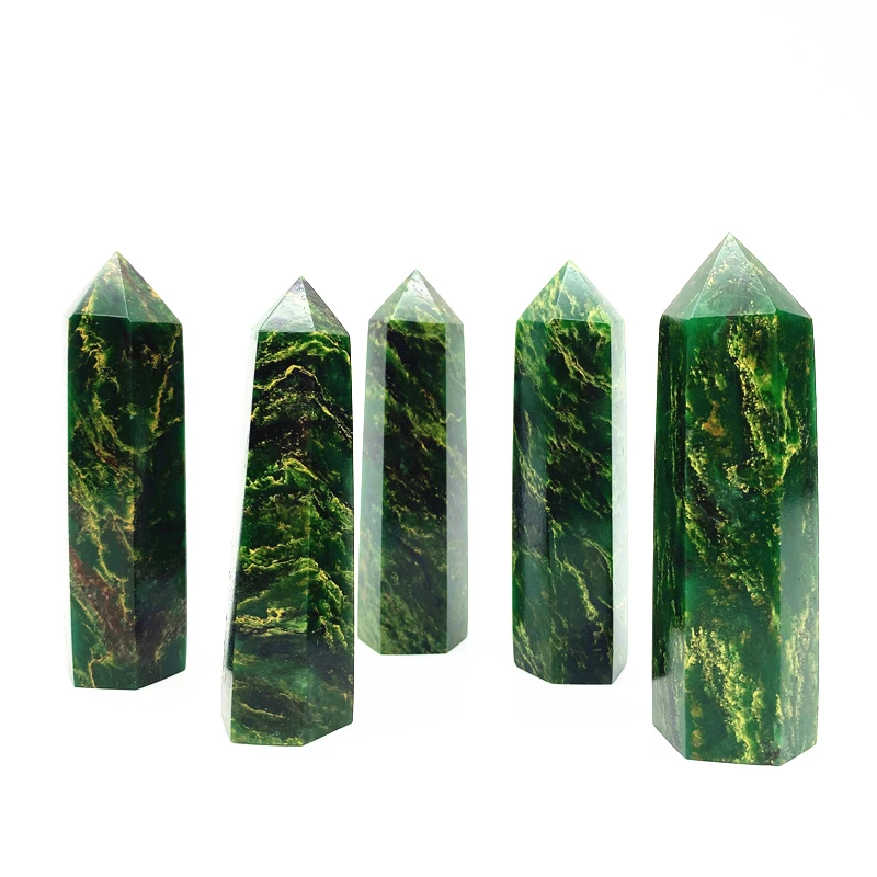 Натуральные Зеленые Изумрудные кварцевые кристаллы 1 шт. точечная башня редкие