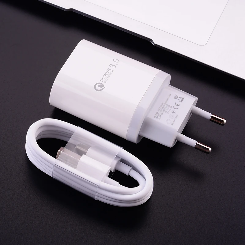 18W 3A устройство для быстрой зарядки с usb портом адаптер Type C кабель провод Micro USB