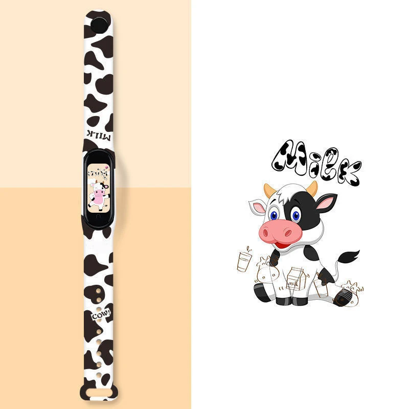 

Cartoon Bracelet For Xiaomi Mi Band 6 5 4 3 Correa Strap Silicone Wristband Replacement Strap For Xiaomi Miband6/ 5 /4 NFC belt