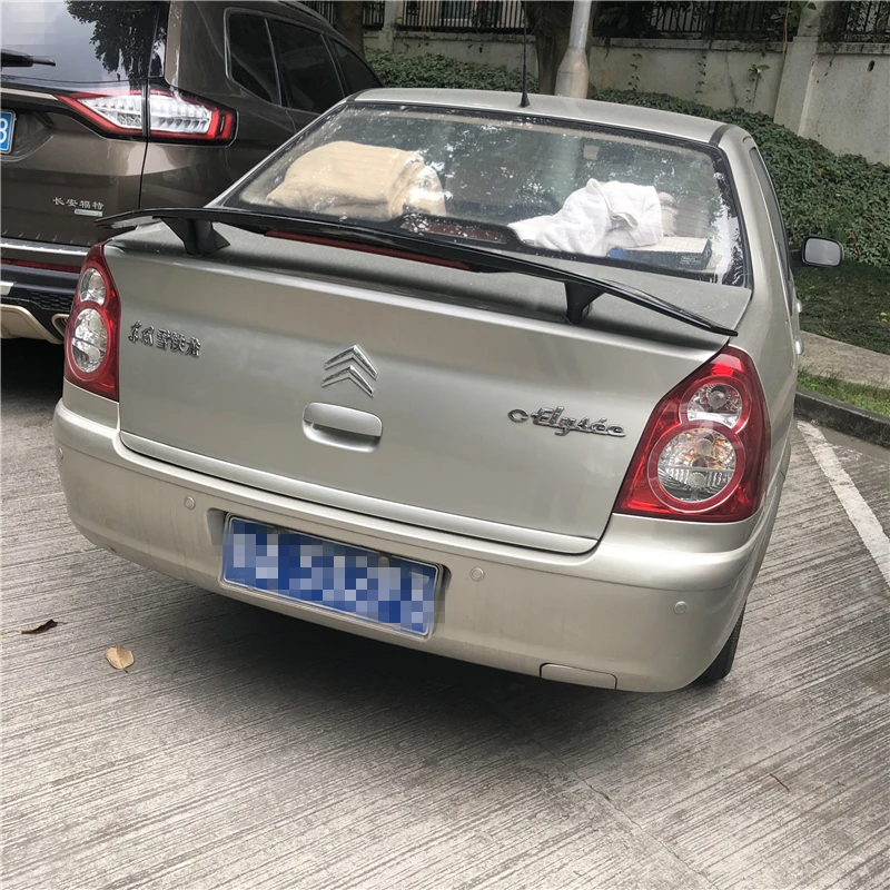 For Citroen C-Elysee Spoiler 2013-2019 Elysee TF ABS Material Car Rear Wing Primer Color | Автомобили и мотоциклы