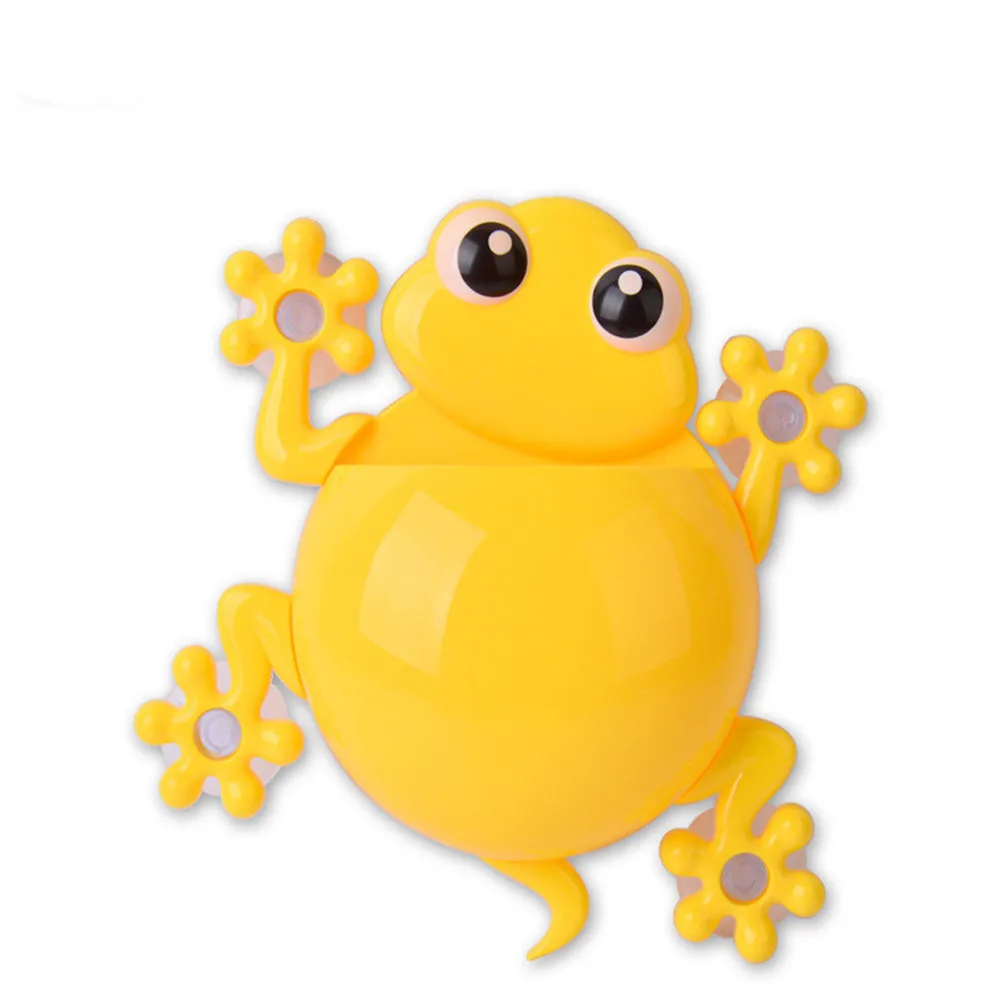 4 цвета мультяшная присоска Gecko настенная подставка для зубных щеток всасывающий