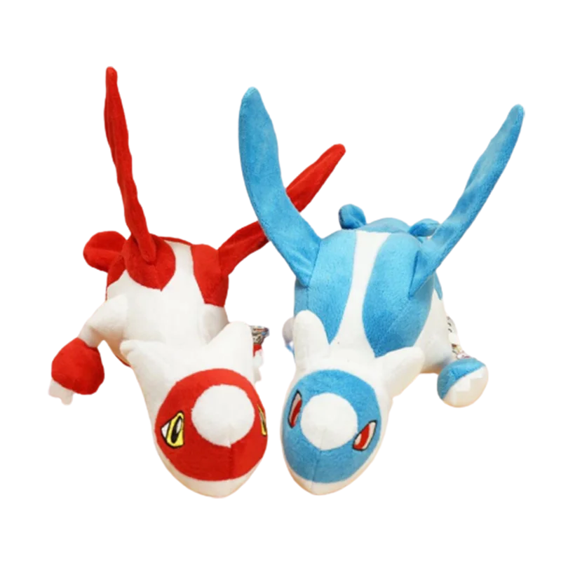 Anime surrounding Latias Latios kawaii plush toys creative blue and red doll Pokemoned gift the guardian god of water city | Игрушки и