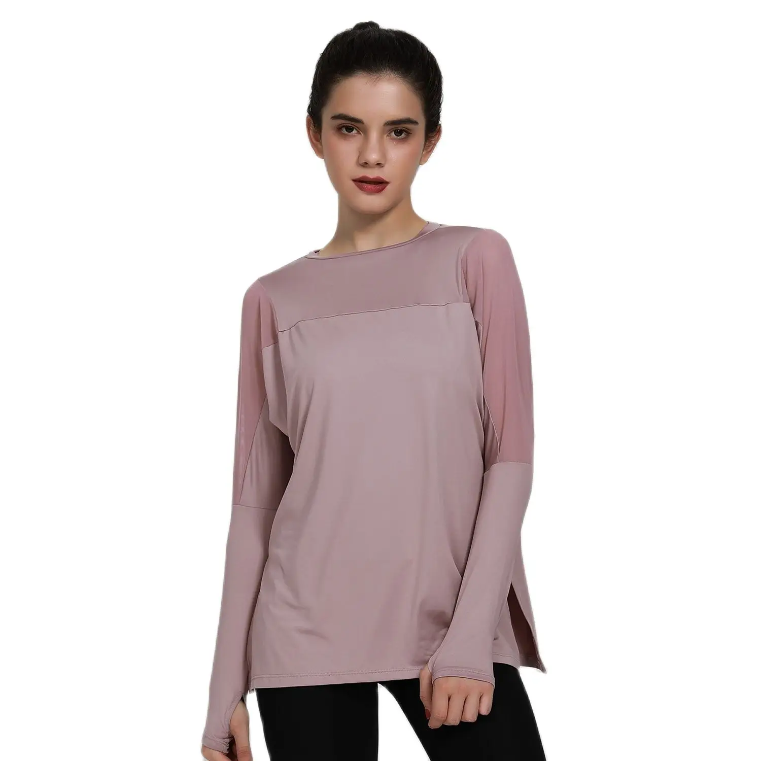 Сетчатый Быстросохнущий Спортивный Топ женские свободные рубашки для фитнеса