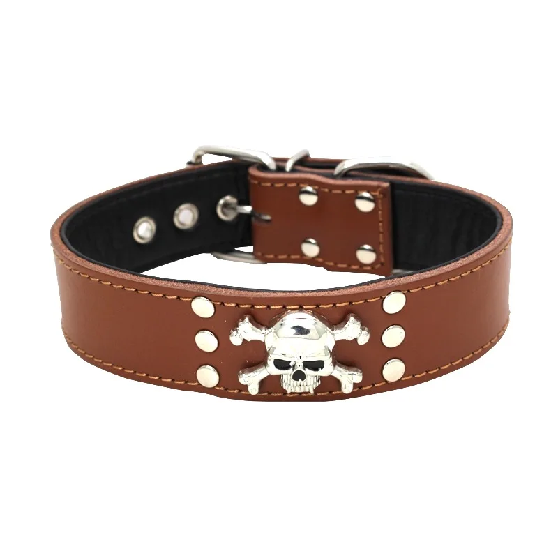 Ошейники для питомцев из натуральной кожи с шипами ошейники товары ожерелье
