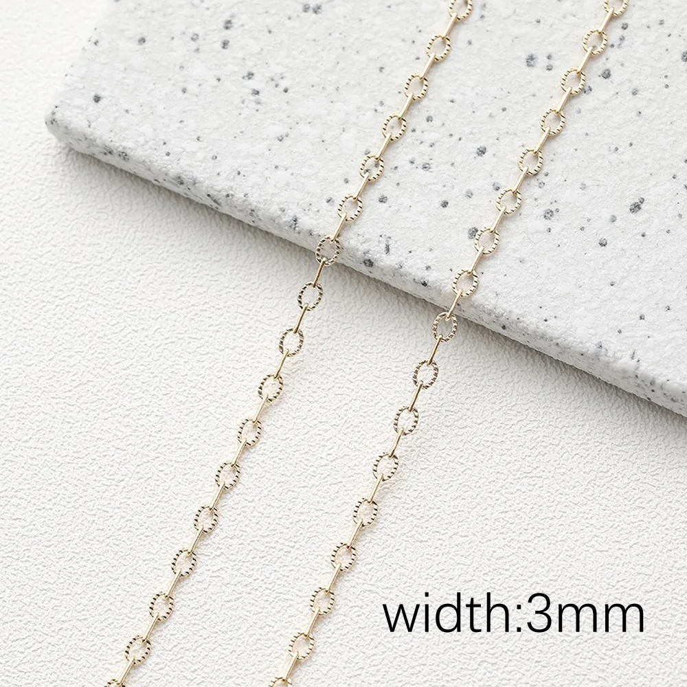 Цепочка из латуни для изготовления ювелирных изделий 1 м 14 к