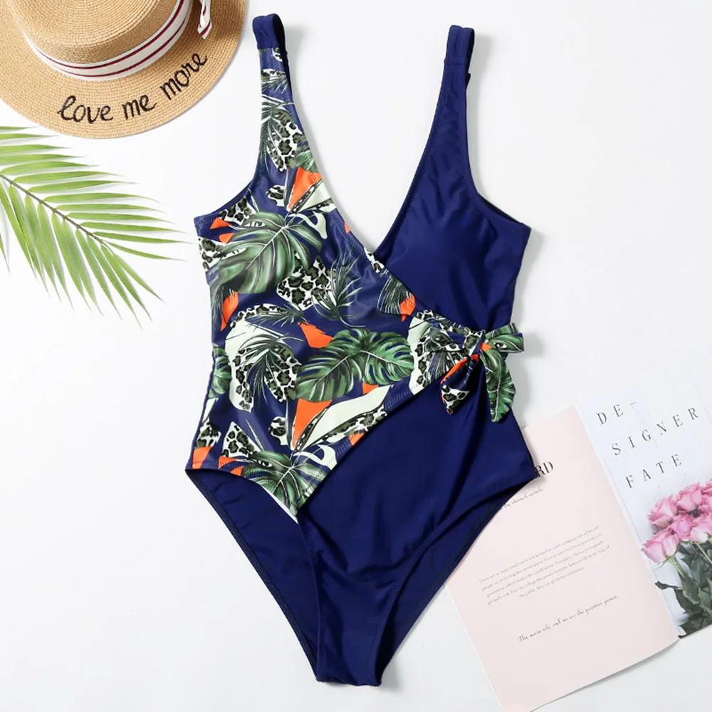 2020 женский сексуальный слитный купальник бикини с принтом купальный костюм