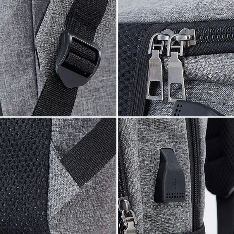 Сумка-Антивор Scione Мужская для ноутбука дорожный ранец Вместительная деловая