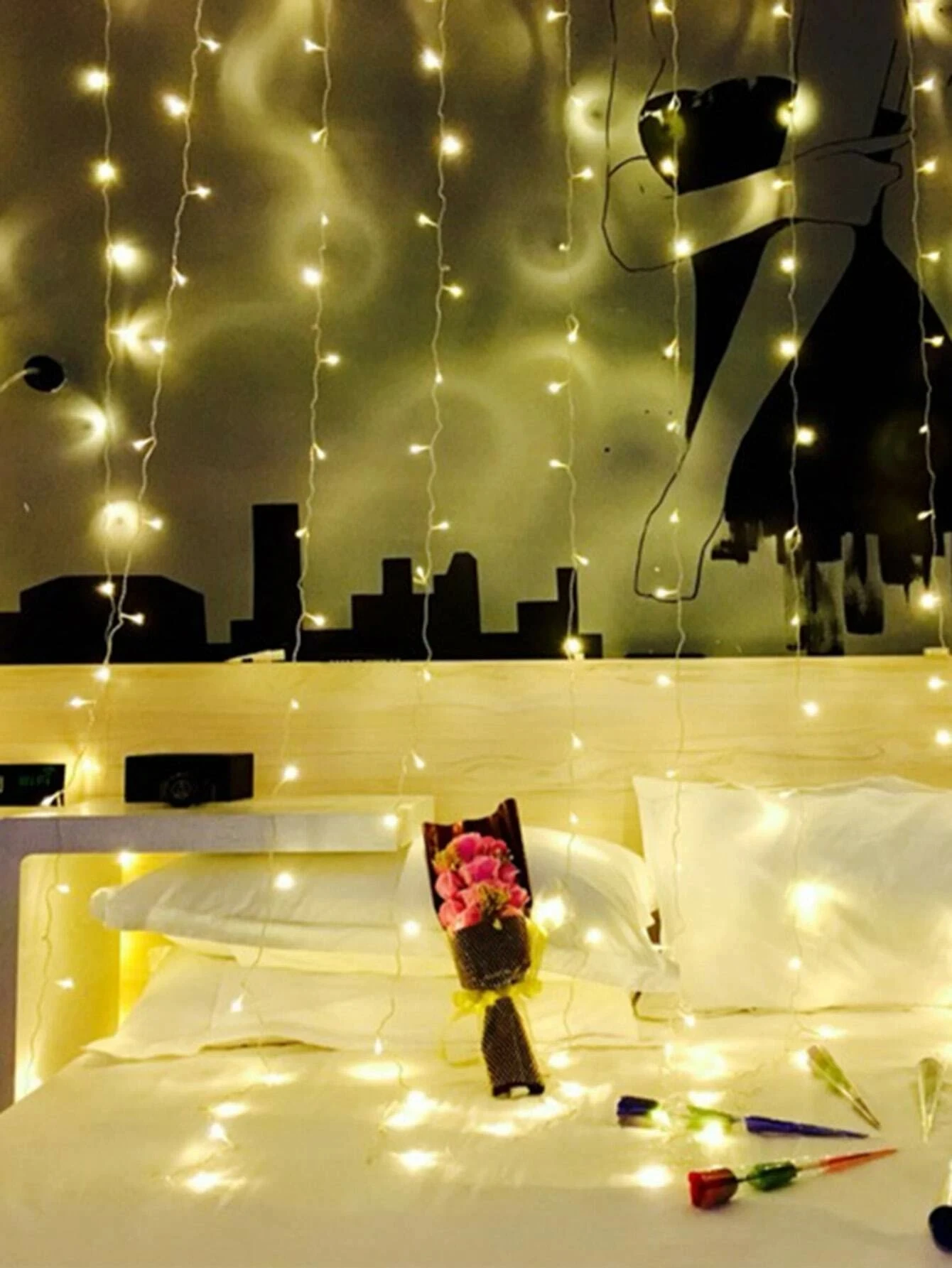 

Fairy Light String 4Meter 40LED Photo Clip Light Indoor Outdoor Decoration Rope For Party/Birthday/Wedding