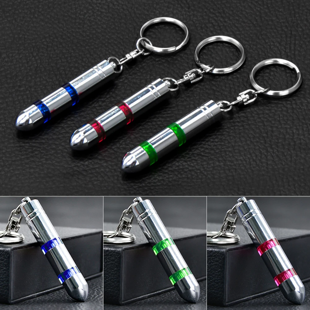 1Pcs Anti-Static Keychain Car Vehicle Antistatic Bar Secondary Discharge Eliminator Discharger with LED Light Interior Accessory