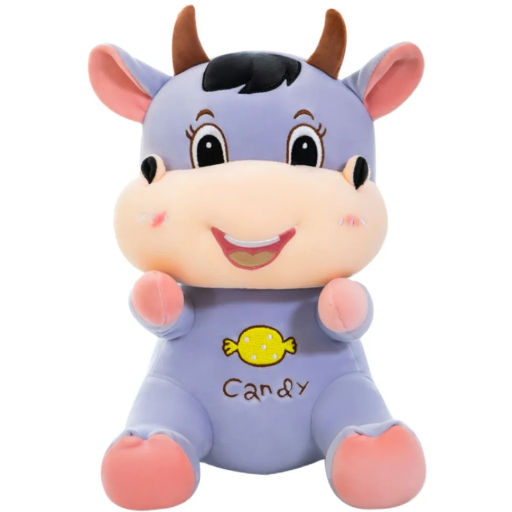 Лидер продаж 25 см 35 детская милая плюшевая кукла карамельного цвета корова