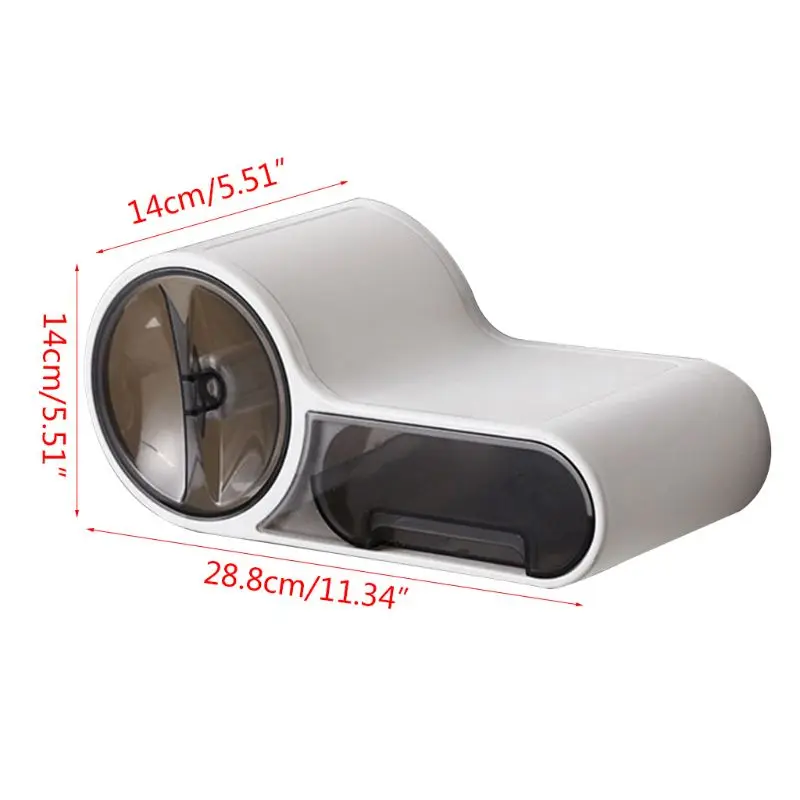 

Toilet Paper Holder Punch-free Bath Tissue Box Wall Mount Roll Paper Storage Box