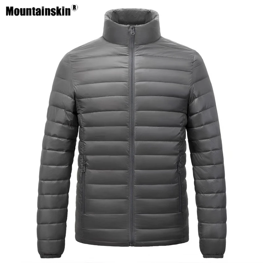 Мужская пуховая куртка Mountainskin тонкая ветровка для активного отдыха походов и