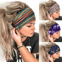 fashion women girls summer bohemian hair bands print headbands sun star cross bandanas hairbands hair accessories