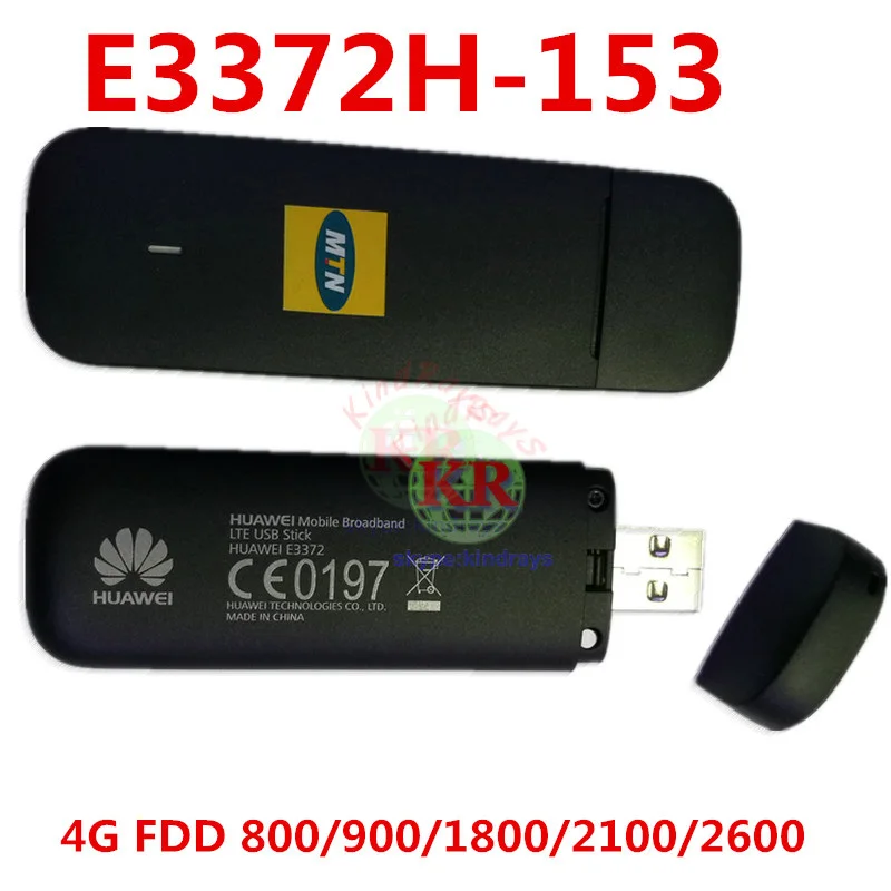 Разблокированный USB-ключ Huawei E3372 4G LTE USB-флешка Datacard huawei 4g модем e3372 со слотом для