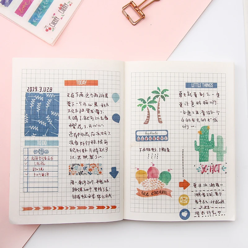 

4pcs/pack Funky Junk Recoeding Time Scrapbook Diary Stickers Scrapbooking Paper Craft Diy Flakes paper sticker