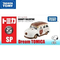 takara tomy domeka alloy car model girl toy snoopy snoopy valentines day color 856634