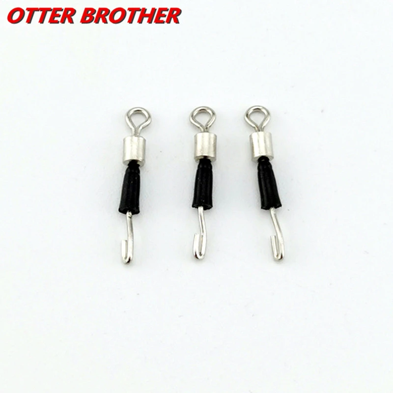 30pcs/lot Fishing Barrel Swivel Pin Line Connector Solid Rings Snap Swivel Contector Safety Snaps Hook Lure Accessories Pesca
