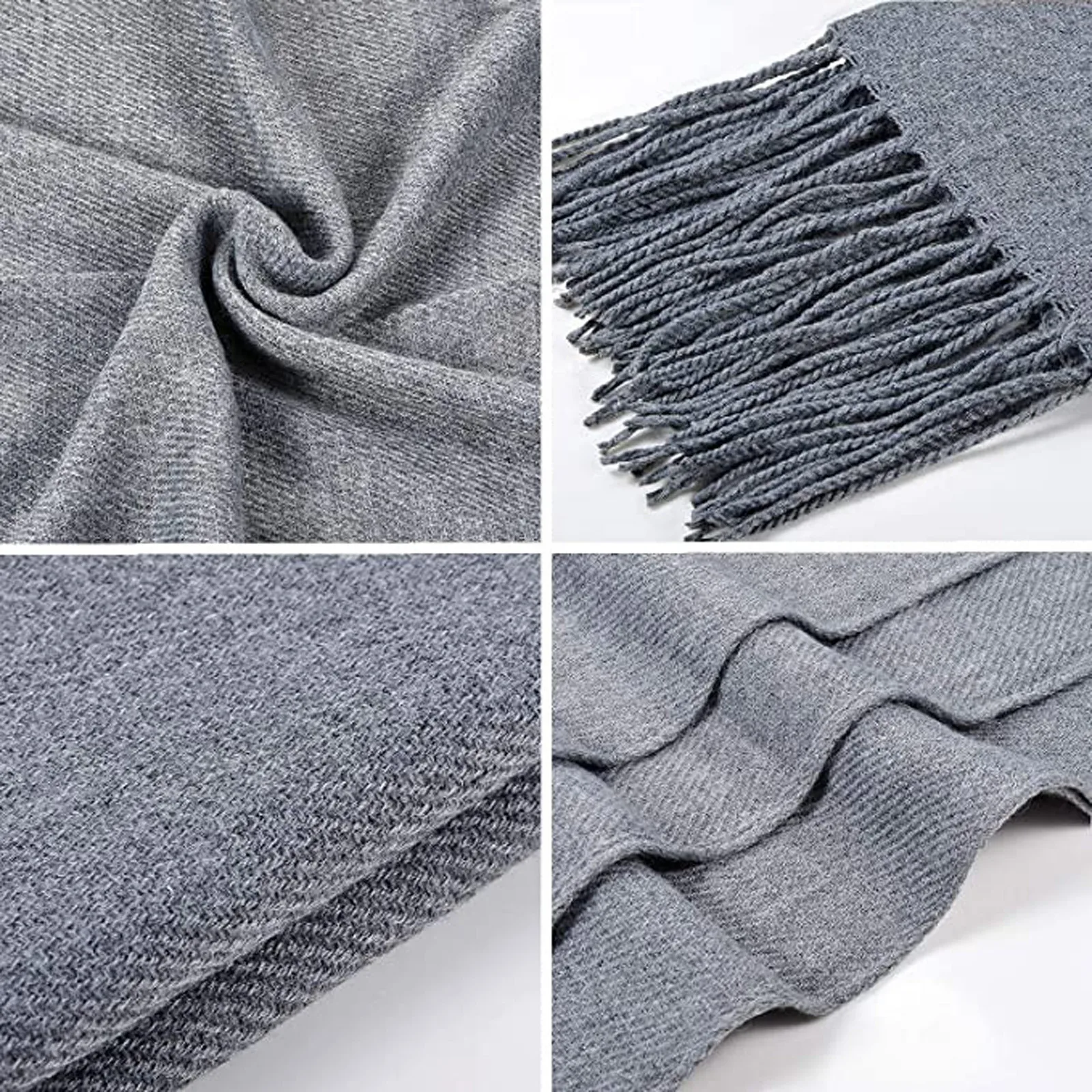 

Women Solid Color Cashmere Scarves With Tassel Lady Winter Autumn Long Scarf High Quality Female Shawl Fashion Men Scarf Shawls