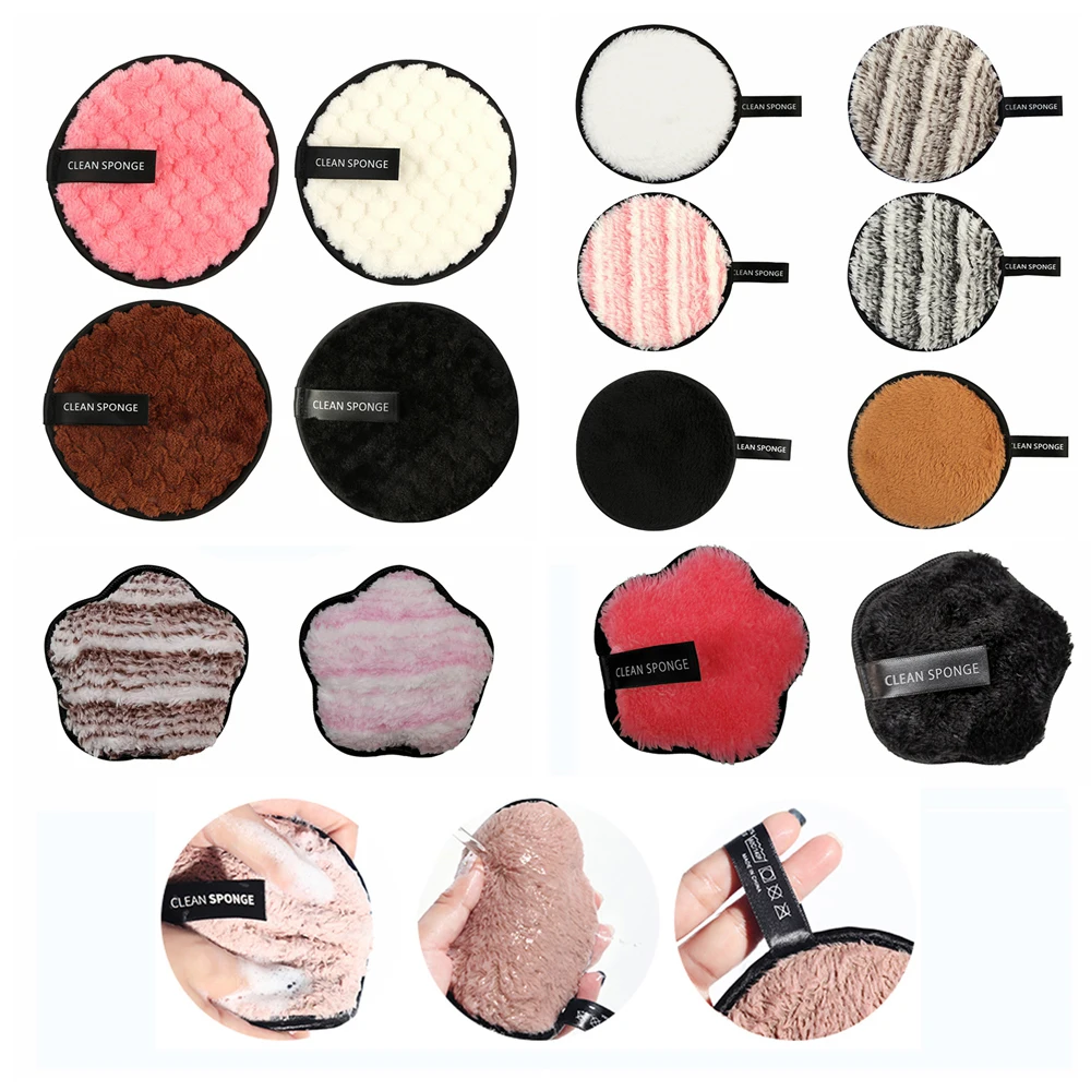 1 шт. многоразовые ватные диски для снятия макияжа и лица|Средство макияжа| |