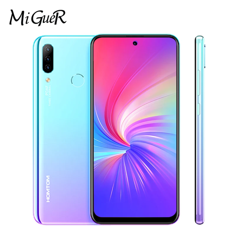 HOMTOM P30 pro Android9.0 стеклянный Чехол для мобильного телефона 4 Гб 64 ГБ 4000 мАч 6 41 дюймов