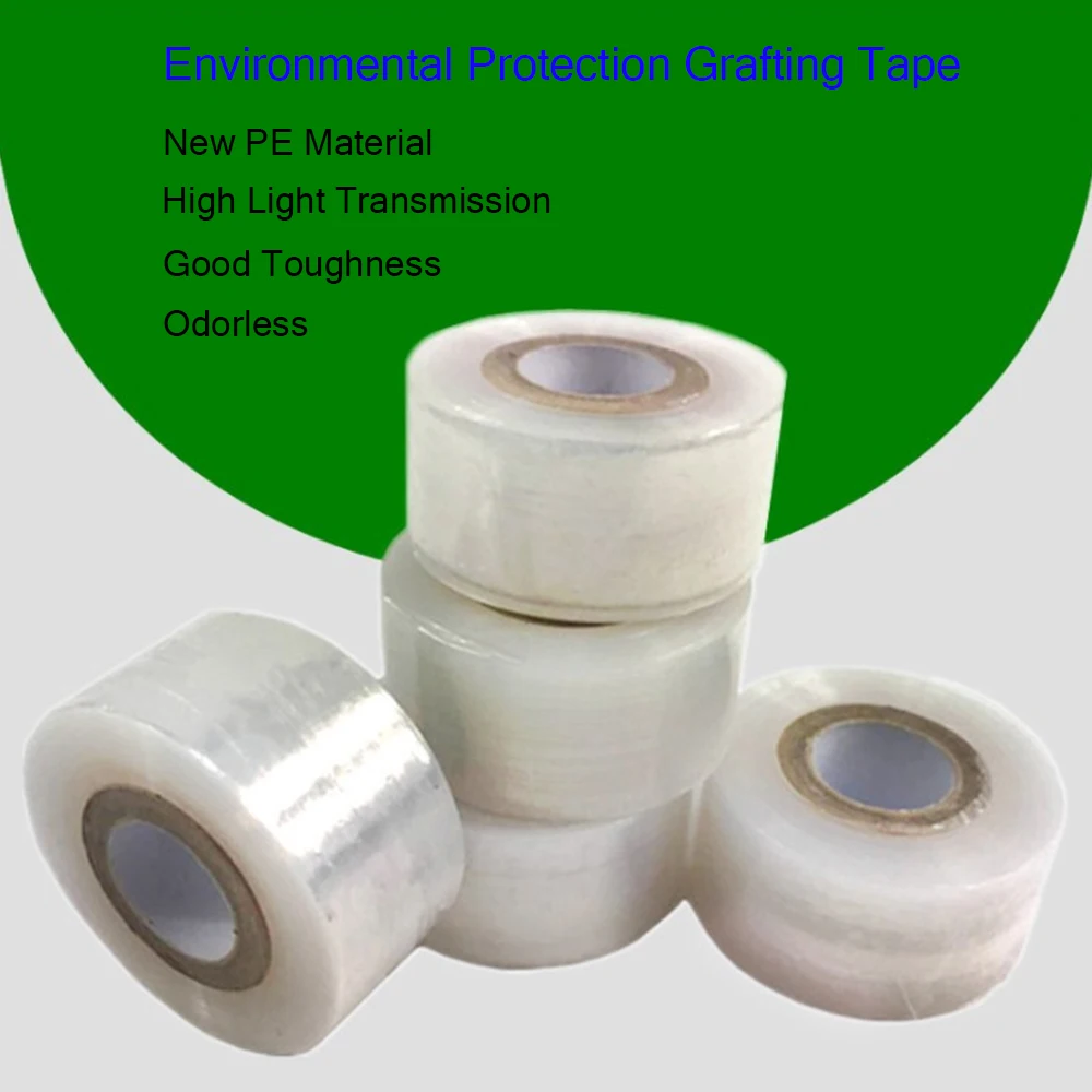 

1 Roll Grafting Tape Garden tools Gardening Fruit Tree Branches Grafting Self-adhesive Transparent Sealing Film