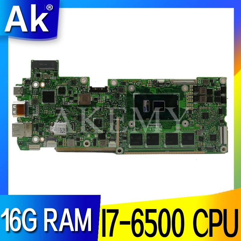 

T303UA плата I7-6500 CPU 16GB RAM для ASUS Transformer 3 PRO T303U T303UA T303 Laptop mothboard Тест материнских плат T303UA нормально