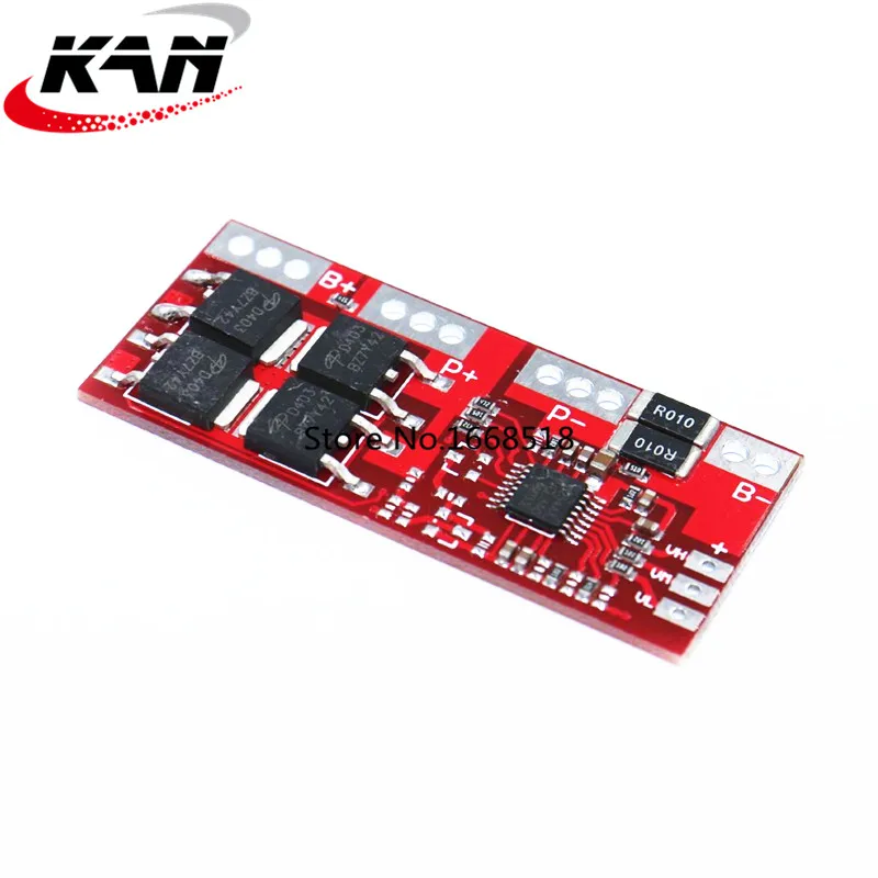 Защитная плата зарядного устройства 18650 BMS для литий ионных аккумуляторов 30 А 14 4 В