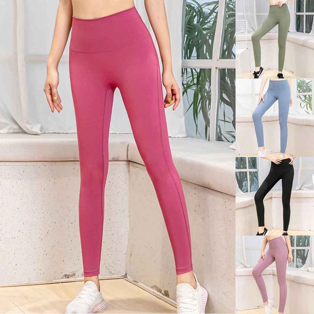 High Waist Fitness Women Yoga Leggings Gym Sport Woman Workout Leggins Ladies Black | Спорт и развлечения