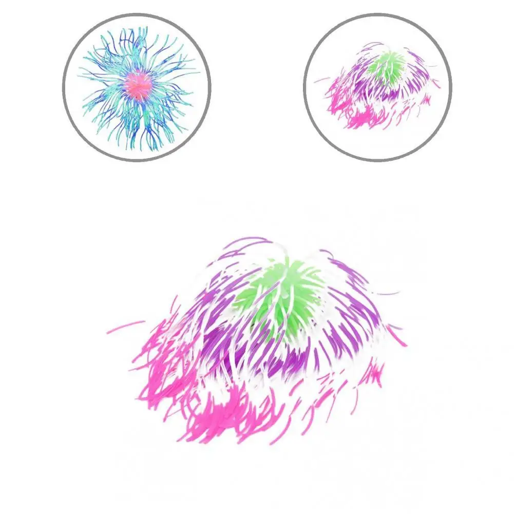 

High Quality Colorful Fluorescent Fluorescent Decorating Soft Fake Coral for Home Use Simulated Coral Ball Fake Coral