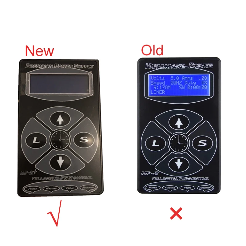 Блок питания для татуировки с цифровым ЖК-дисплеем и ножной педалью шнуром