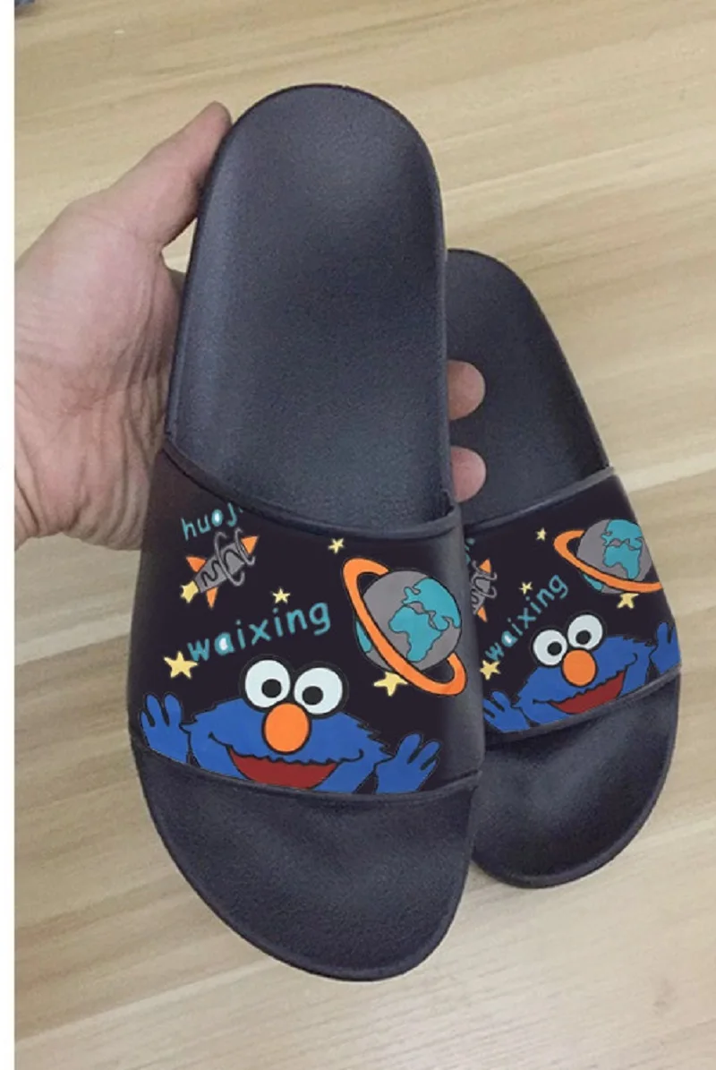 

Unisex Summer Slides Sesame Breathable Cool Beach Sandals Flip Flops Fish Mouth Men Slippers Lightweight