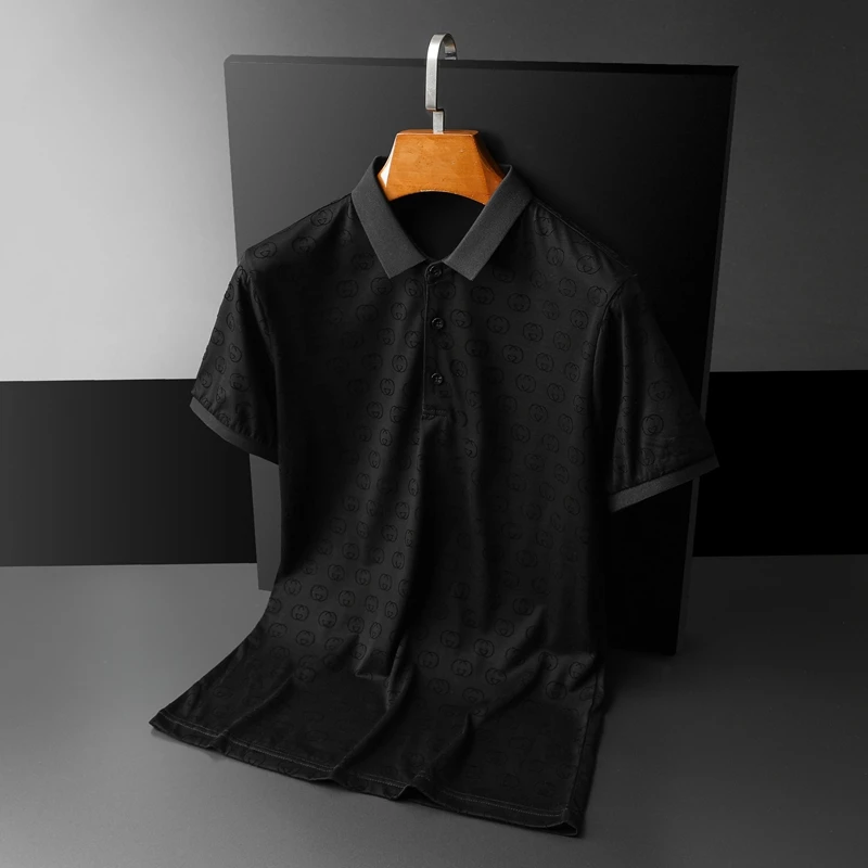 

Men's New Arrivals Polo Shirt Casual Top Quality Cotton Short Sleeve Black Summer Clothing Hot Sale E0403