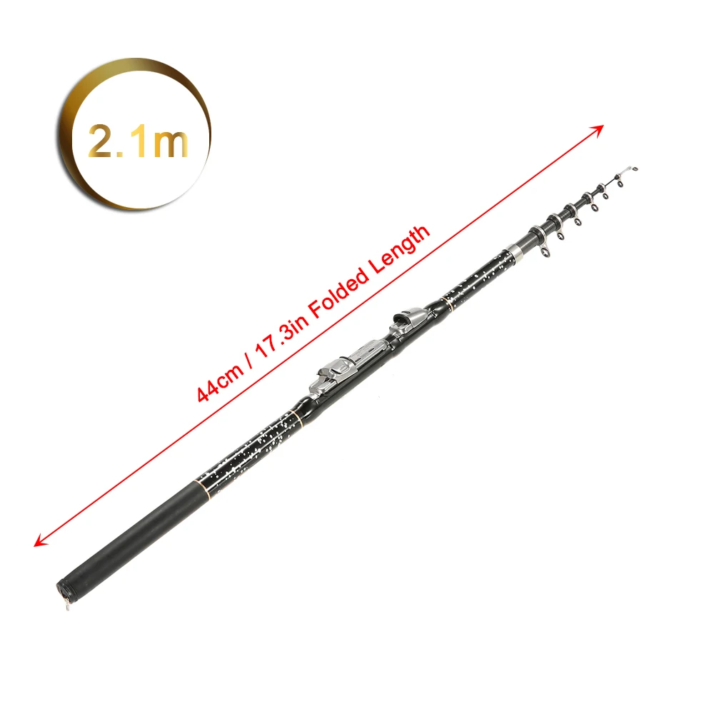 Новая портативная телескопическая удочка из углеродного волокна светильник Кая
