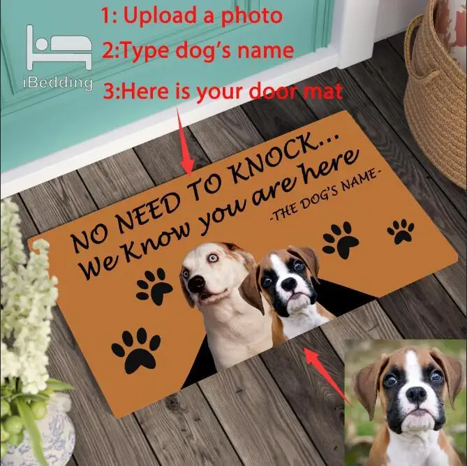 Смешные изготовленная на заказ коврик персонализированные GiftsText название цвета