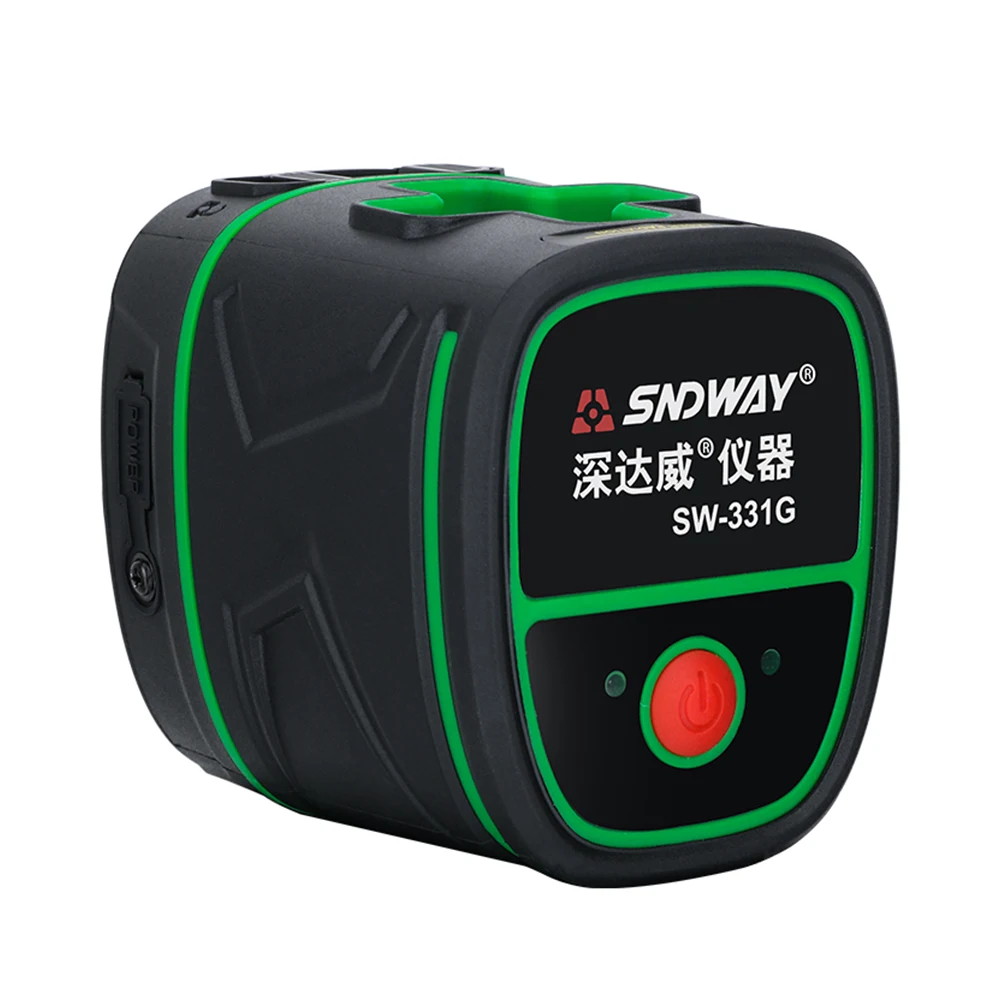 SNDWAY Rechargeable Battery Laser Level Green Beam Self Leveling Vertical Horizontal 2 Cross Lines Nivel Measuring Tool | Инструменты