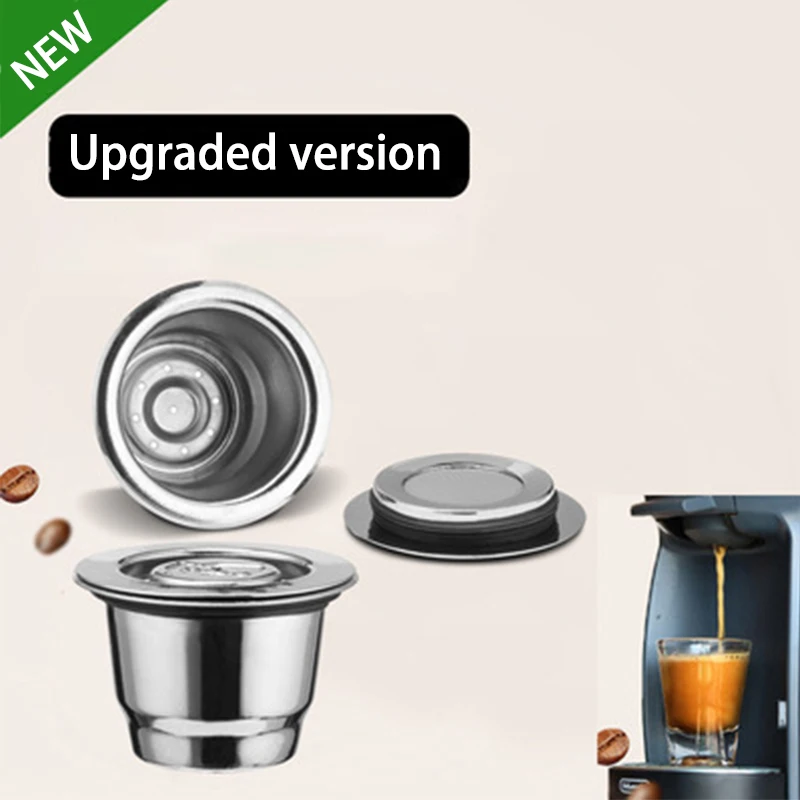 

Stainless Steel ICafilas For Nespresso Coffee Capsule with Disposable Foils Seals Reutilisable Refillable Coffee Capsule Filter
