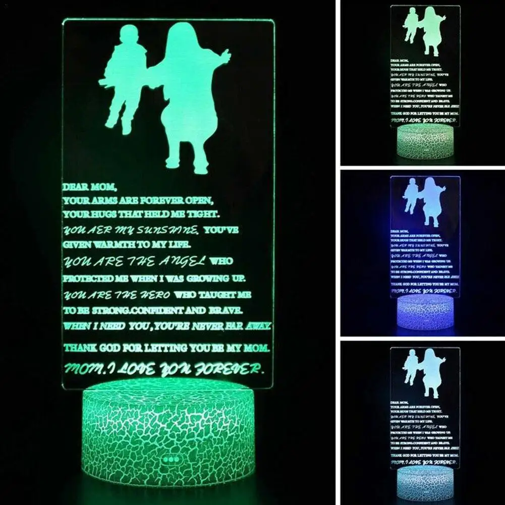 

Touch The LED Cracked Night Light On Motherâ€™s Day, The Best Gift To Express Love To Your Mom 2021 Hot Sale Support Drop Shipping