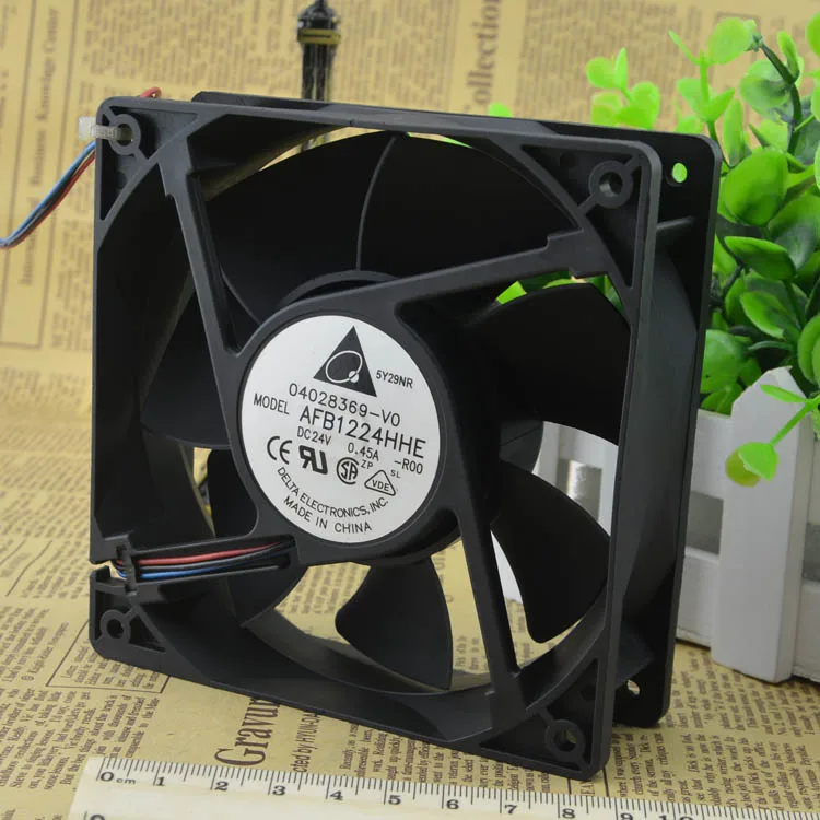 

NEW 12cm AFB1224HHE 12038 24v 0.45A Motor protection cooling