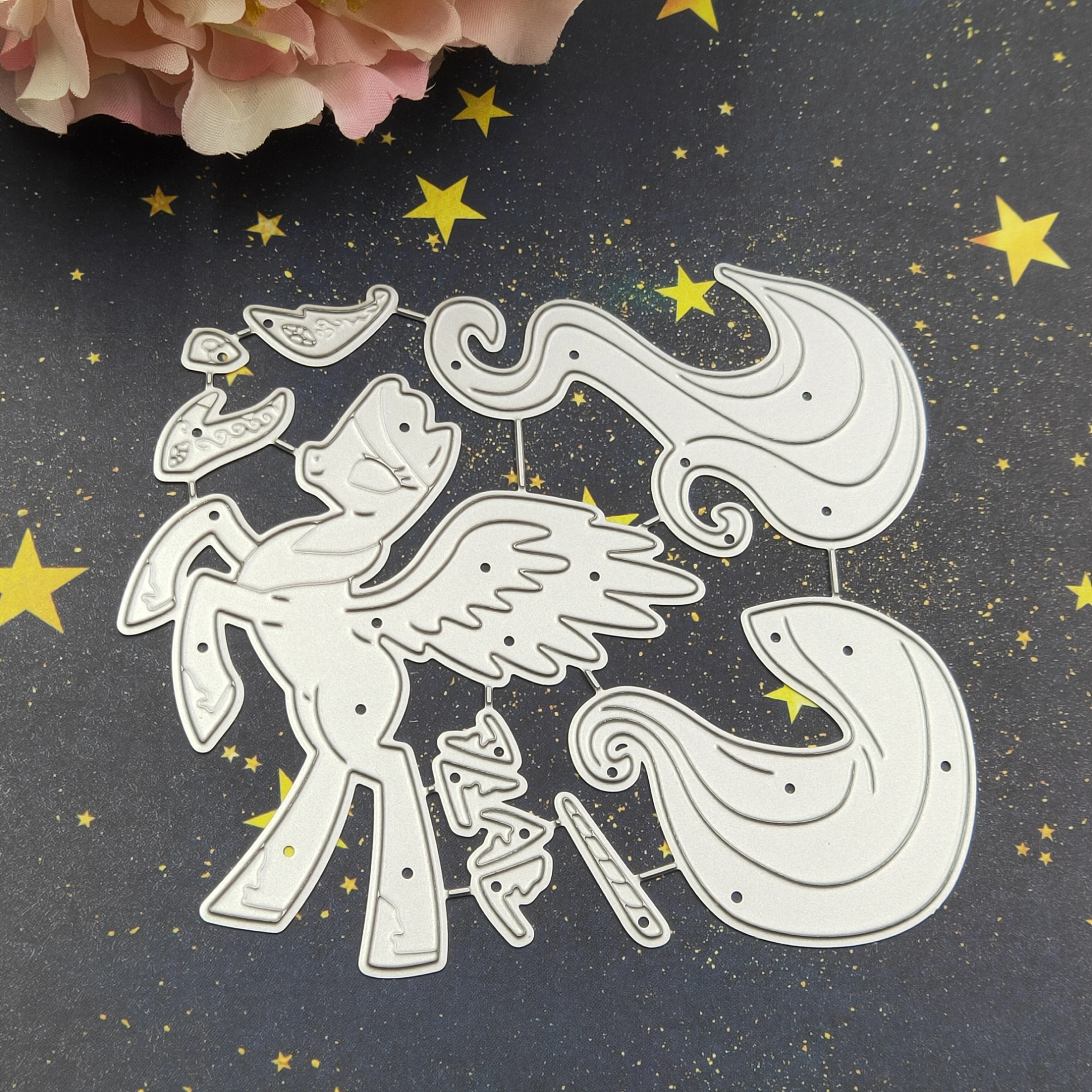 Красивые металлические Вырубные штампы в виде единорога новинка 2020