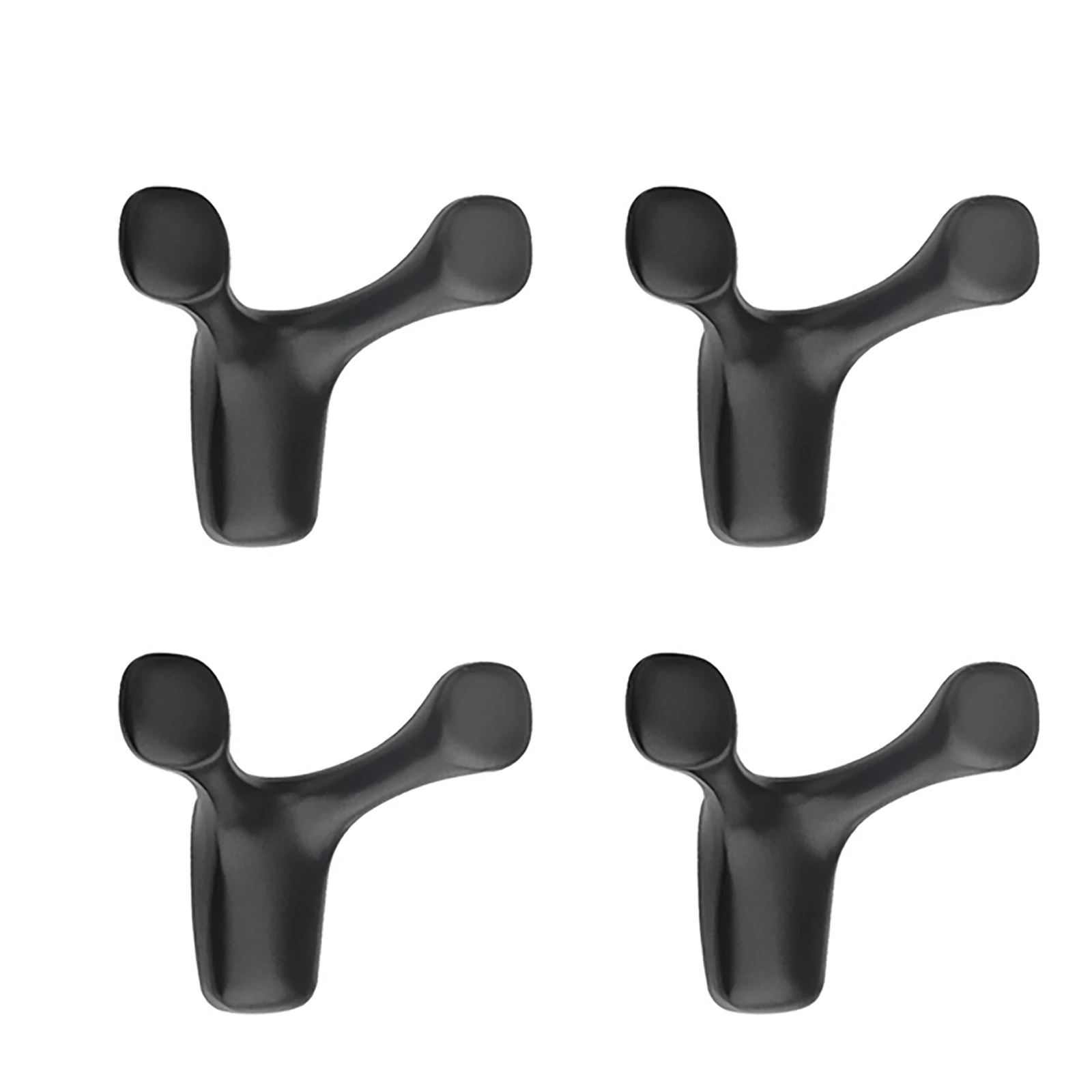 

4 Pcs Wall-Mounted Clothes Hook Cow Horn Hook Bathroom Coat Hook Bedroom Robe Hook Coat Hook Living Room Home Accessories