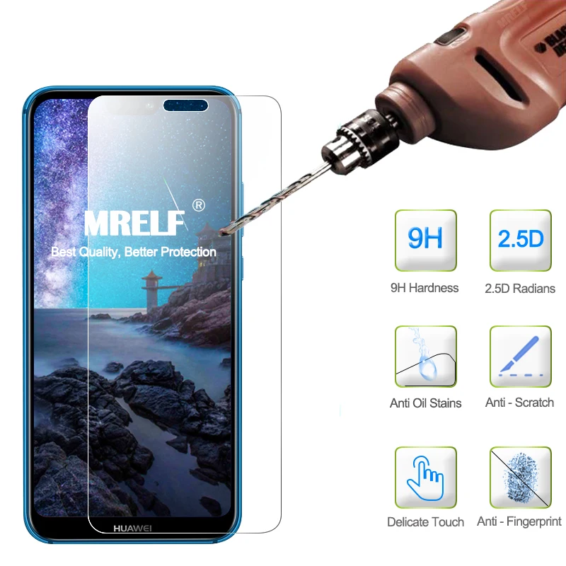 Закаленное стекло 9H для huawei P20 Lite P30 защита экрана 2019 защитное Pro P10 P9 P8