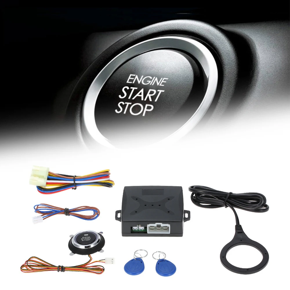 TOSPRA 12 В Автомобильная сигнализация кнопка запуска двигателя блокировки RFID