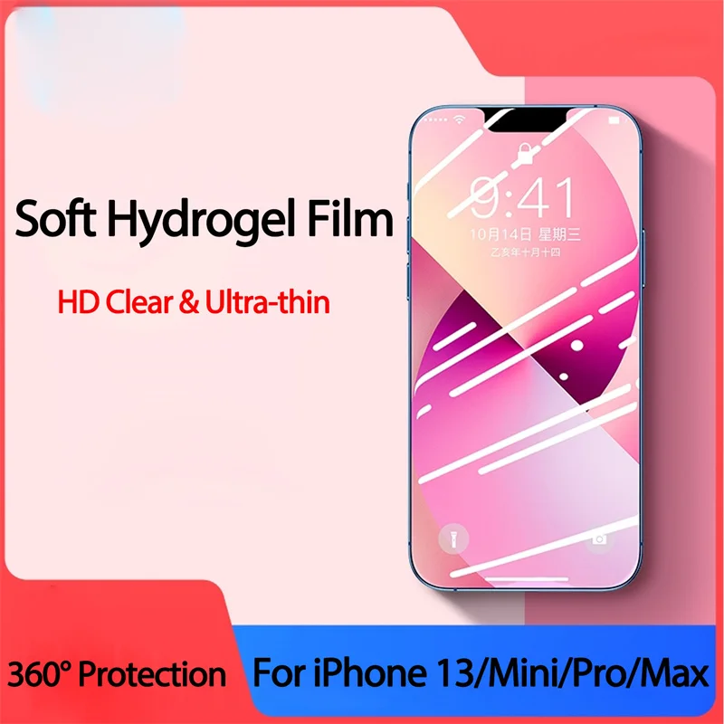 

hydrogel film for iPhone 13 Pro screen protector iPhone13 Pro Max Apple iPhone-13 Mini soft glass iPhone 13Pro hydrogel film