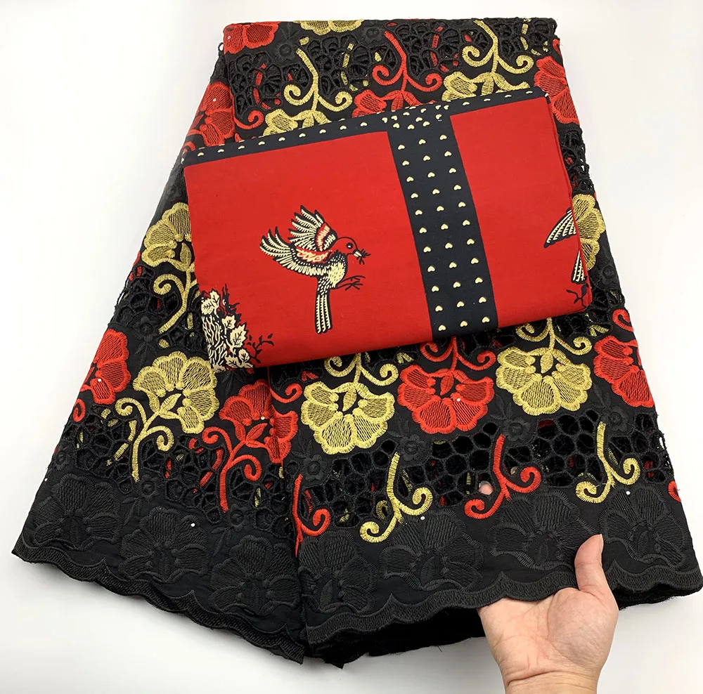 

Embroidery Swiss voile lace in switzerland african lace fabric wedding 2.5+3 yards wax fabric for dress cotton fabric