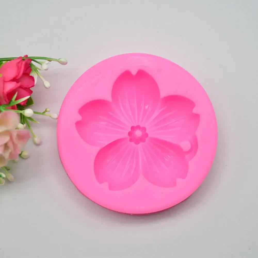 Силиконовая форма для цветов из цветка сливы помадки инструменты украшения
