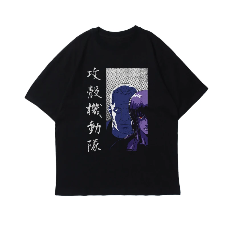 

Japanese anime Digimon Adventure printed short sleeve fashion round collar streetwear summer Harajuku Oversized Tops Tees