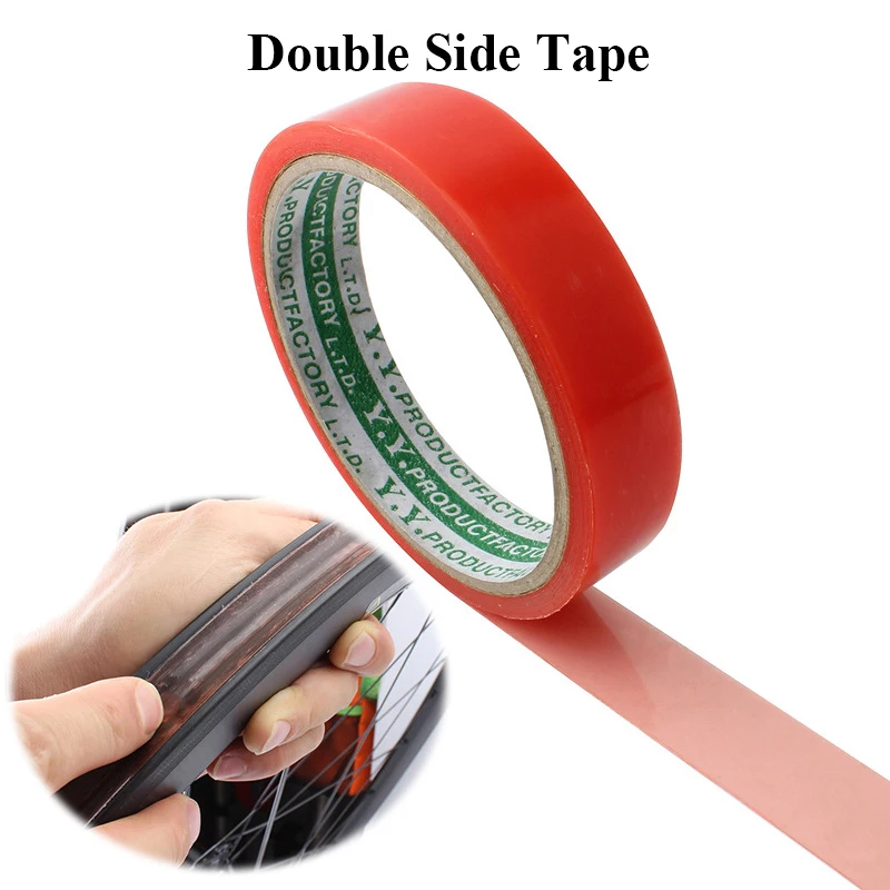 1pc Bicycle Double Side Tape Bike Tools Tire Adjustment Tubular Adhesive Glue Tapes Supplies Road Accessories | Спорт и развлечения
