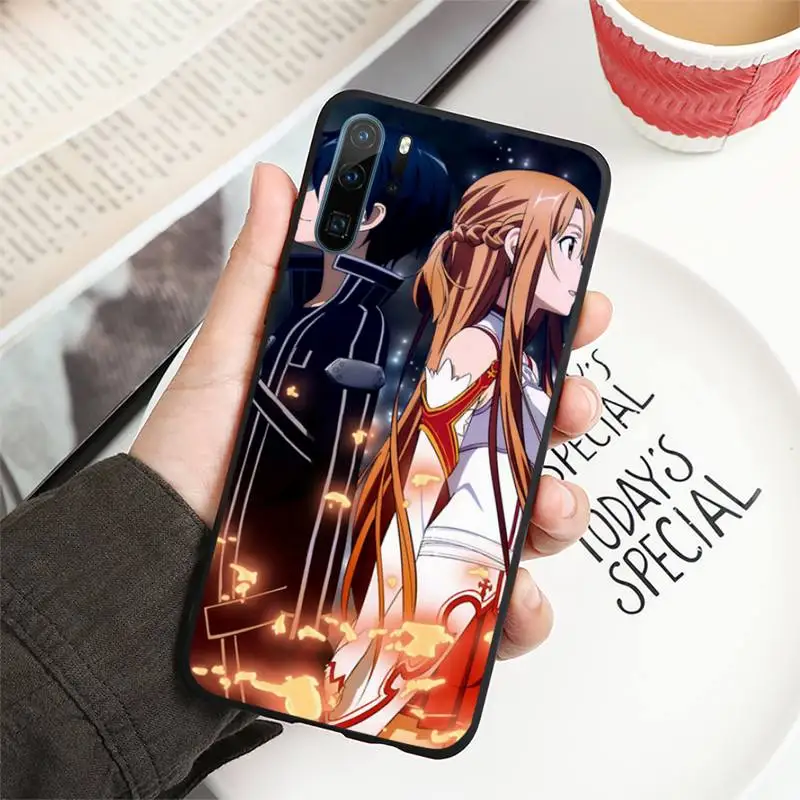 

Sword Art Online Japan anime Phone Case For Huawei honor Mate P 10 20 30 40 i 9 8 pro x Lite smart 2019 nova 5t