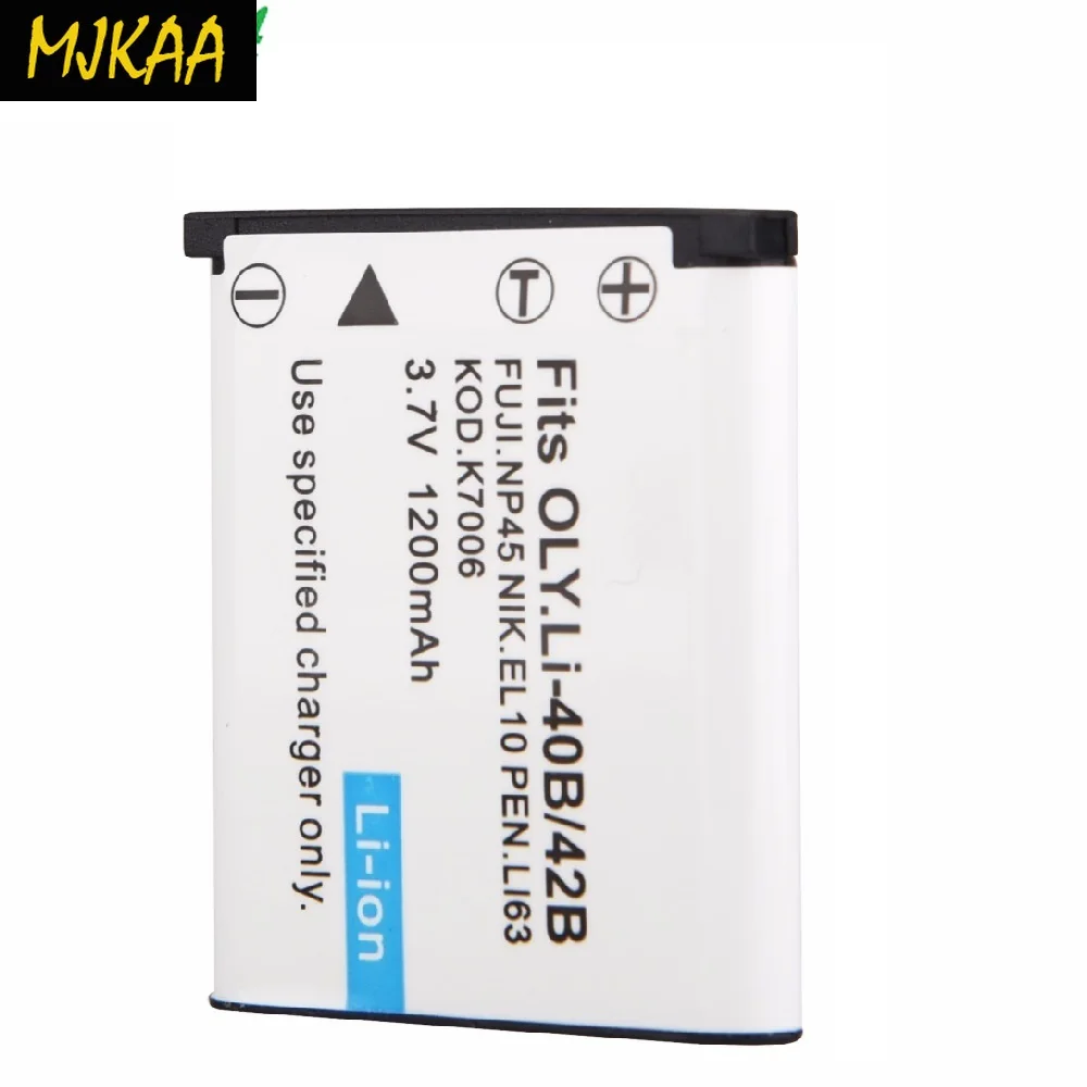 2 шт. 3 7 V 1.2Ah Li-40B Li-42B Li 40B 42B Li40B аккумуляторная батарея для камеры Olympus Leise D-Li63 Fuji NP45