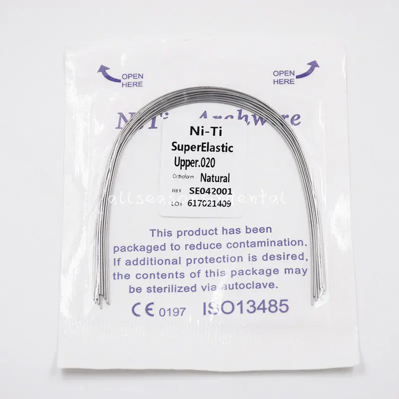 500 шт. зубные ортодонтические круглые супер эластичные изогнутые провода для
